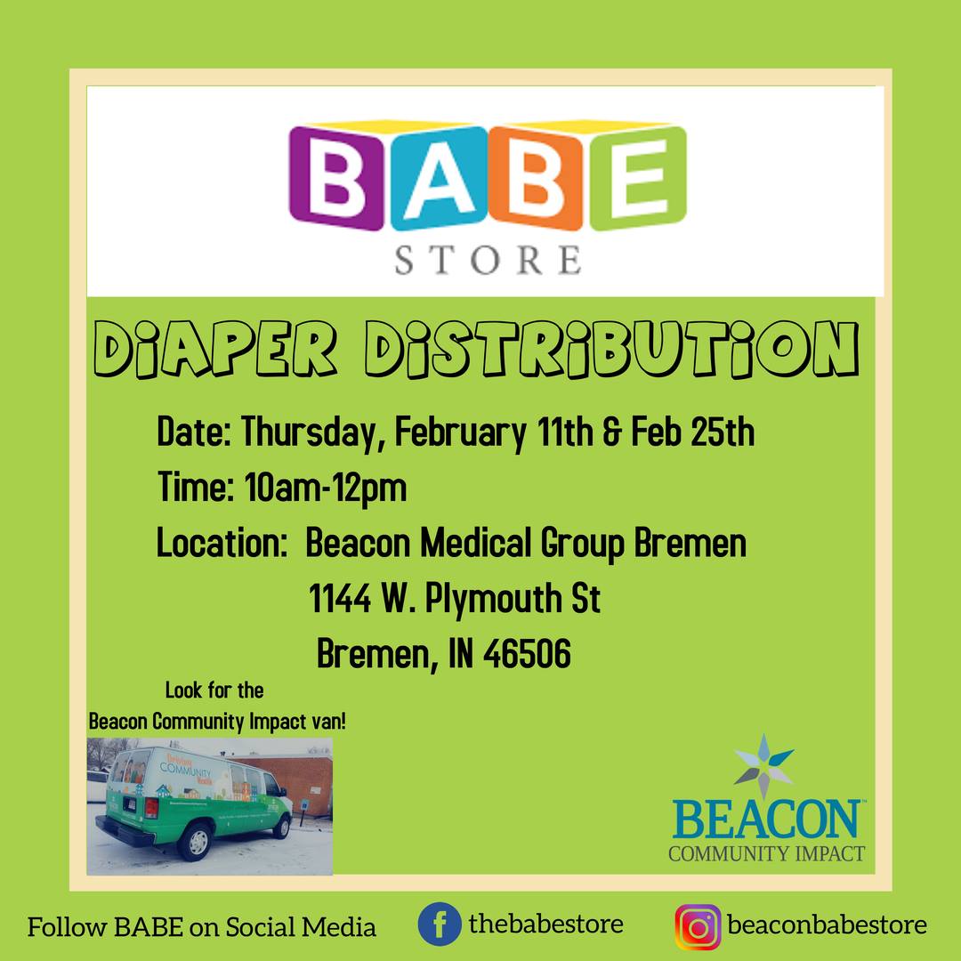B.A.B.E. Store Diaper Distribution