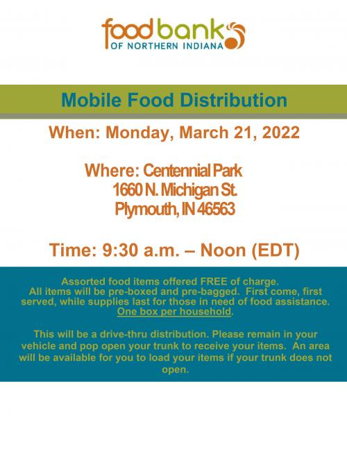 Mobile Food Distribution at Centennial Park