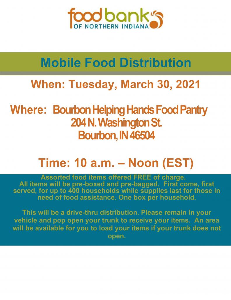 March 30 Mobile Food Distribution